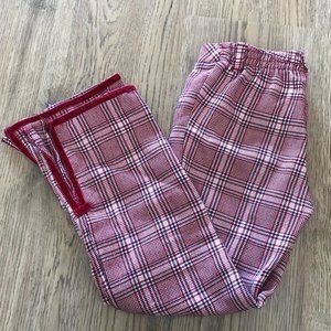 Gymboree Girl's 6 Years Red Plaid Flare Pants
